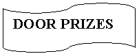 Flowchart: Punched Tape:  DOOR PRIZES 
